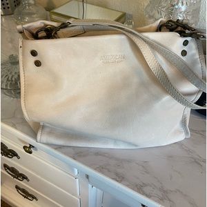 Cream Leather Shoulder bag